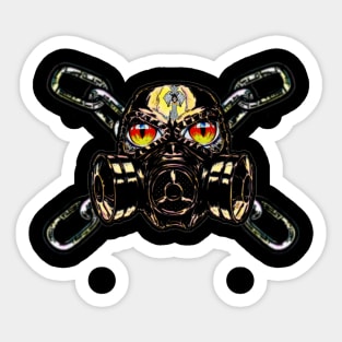 Chain skills masks Sticker